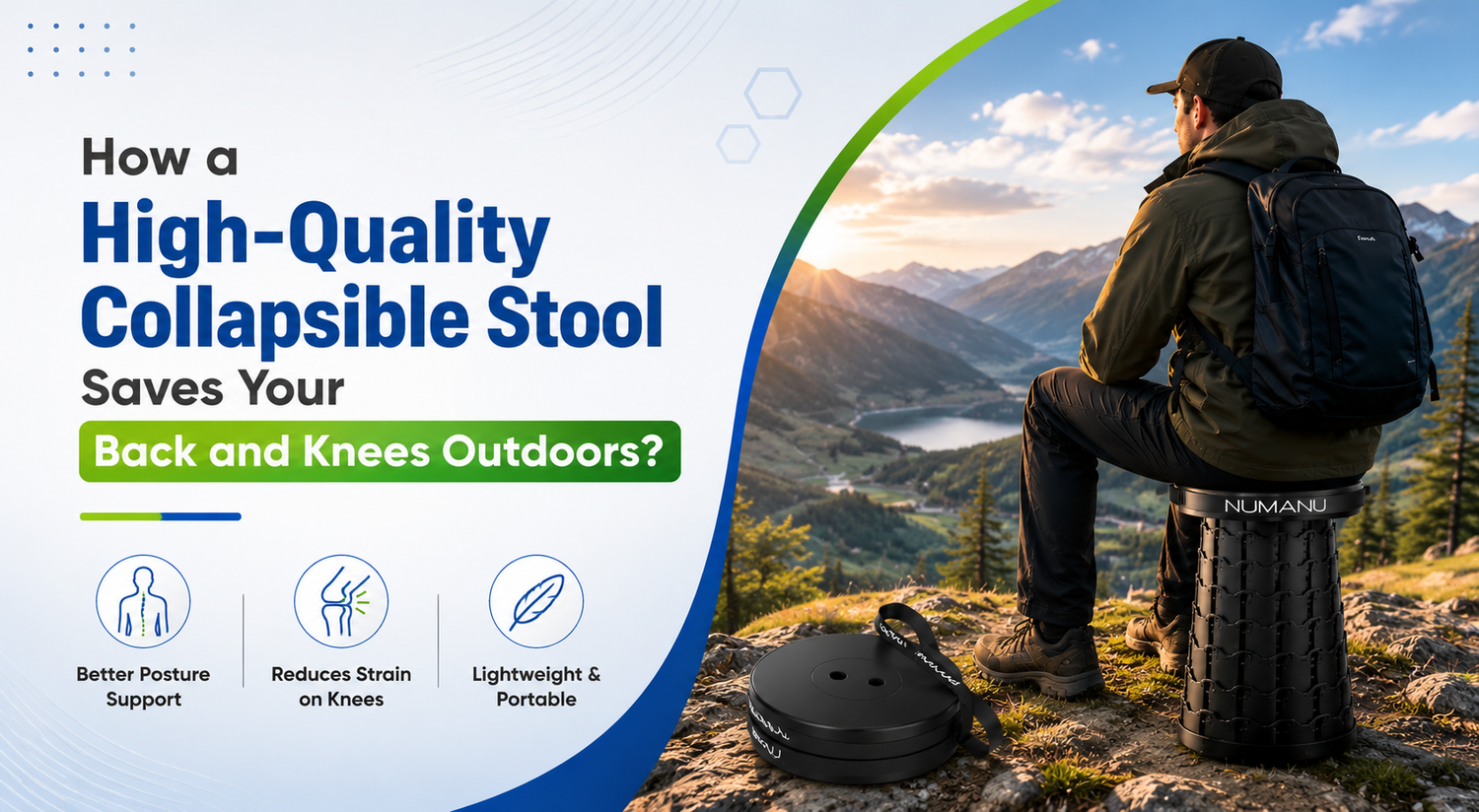How a High-Quality Collapsible Stool Saves Your Back and Knees Outdoors?