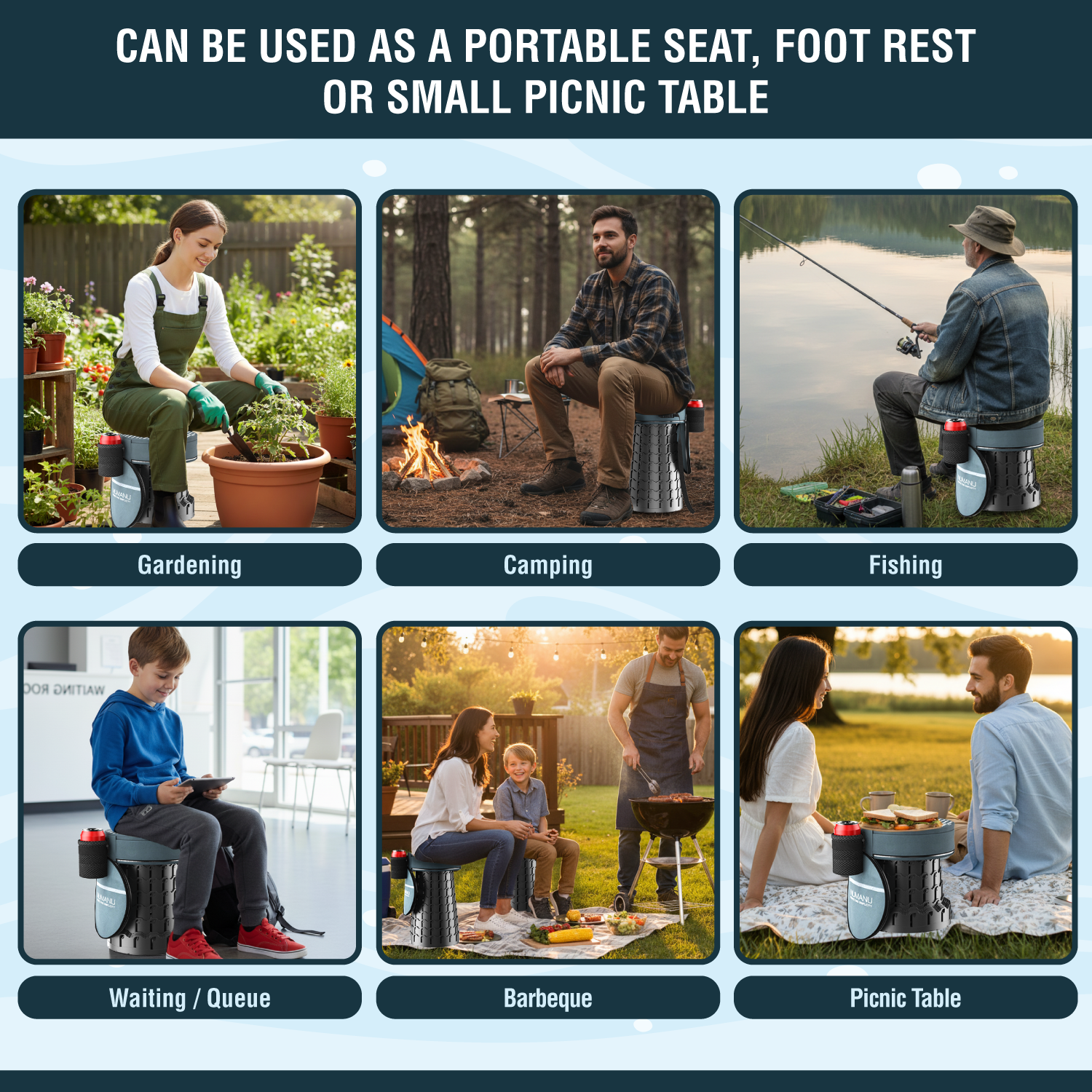 19.7" XXL Taller & Wider + 3IN1 Cushion Carry Bag