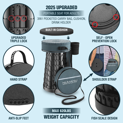 18" Standard Size + 3IN1 Cushion Carry Bag