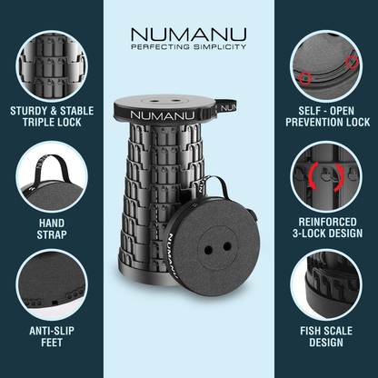 Standard Round Collapsible Stool - 620lb Capacity